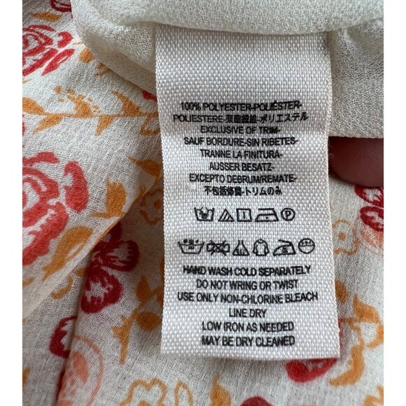 Free People Babydoll Swing Boho Floral Print Tunic Dress Womens Small - Picture 7 of 13